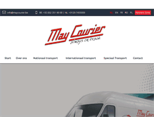 Tablet Screenshot of maycourier.net
